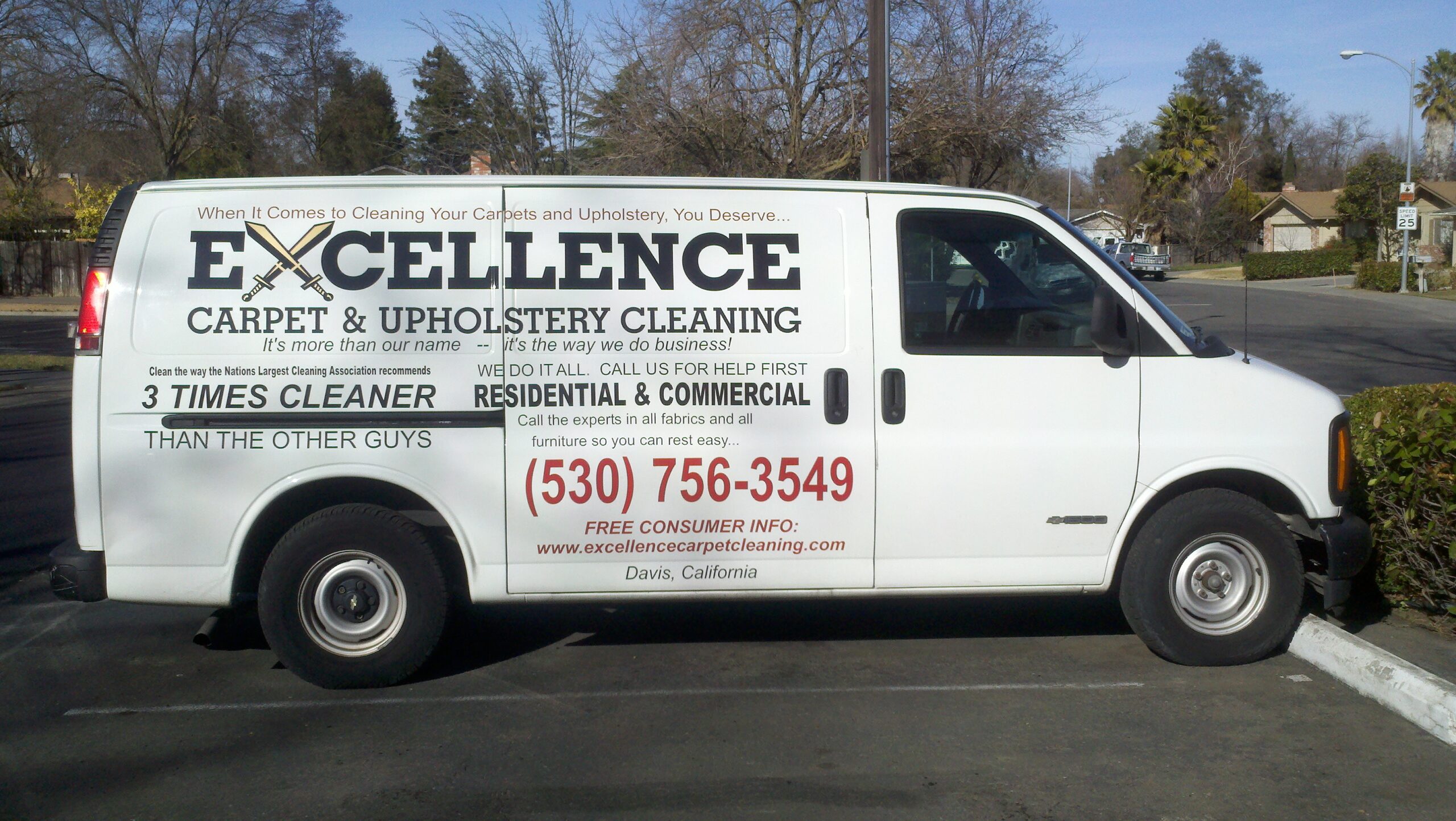Excellence Carpet Cleaning Van